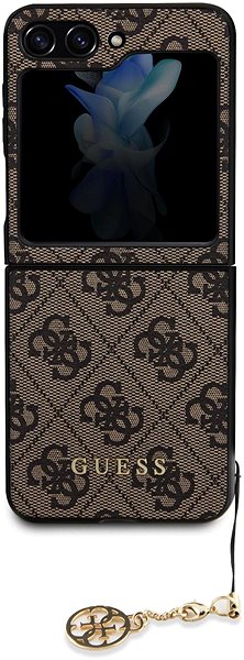 Handyhülle Guess 4G Charms Back Cover für das Samsung Galaxy Z Flip 5 Brown ...