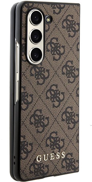Handyhülle Guess 4G Charms Back Cover für das Samsung Galaxy Z Fold 5 Brown ...