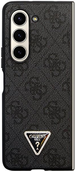 Handyhülle Guess 4G PU Leather Triangle Back Cover für das Samsung Galaxy Z Fold 5 Black ...