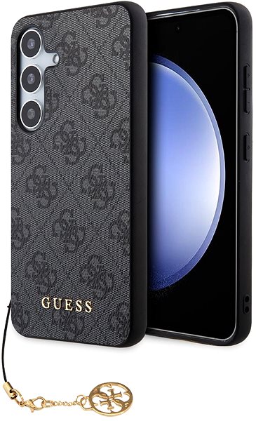 Handyhülle Guess 4G Charms Backcover für das Samsung Galaxy S24 Grey ...