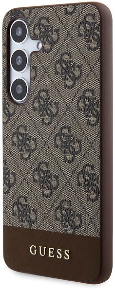 Handyhülle Guess 4G Strip Backcover für das Samsung Galaxy S24 Brown ...