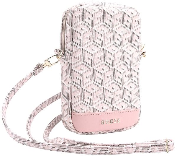 Softcase-Handyhülle Guess PU G Cube Handytasche mit Reißverschluss Pink ...