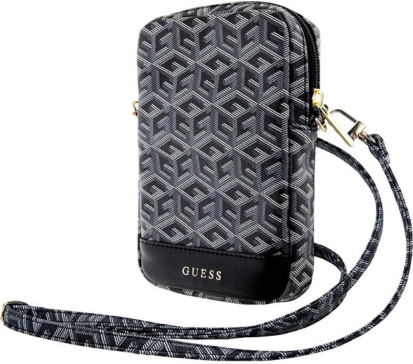 Softcase-Handyhülle Guess PU G Cube Handyhülle mit Reißverschluss Schwarz ...