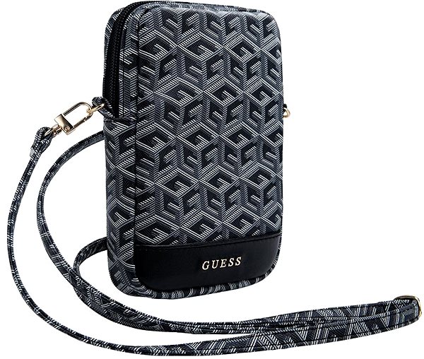 Softcase-Handyhülle Guess PU G Cube Handyhülle mit Reißverschluss Schwarz ...