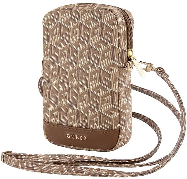Handyhülle Guess PU G Cube Handyhülle mit Reißverschluss Braun ...