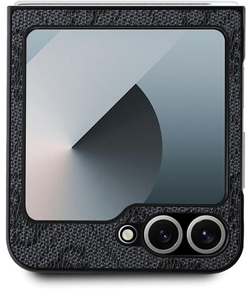 Handyhülle Guess PU 4G Metall Logo Rückseite Handyhülle für Samsung Galaxy Z Flip6 Grau ...