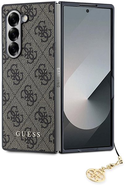 Handyhülle Guess 4G Charm Back Cover für das Samsung Galaxy Z Fold6 Brown ...