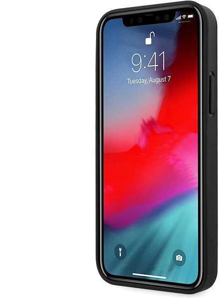 Handyhülle Guess PU 4G Metall Logo Back Cover für Apple iPhone 12 Pro Max Grey ...