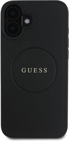 Telefon tok Guess PU Grained Classic Logo MagSafe iPhone 16 Plus Black tok ...