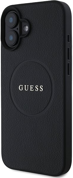 Telefon tok Guess PU Grained Classic Logo MagSafe iPhone 16 Plus Black tok ...