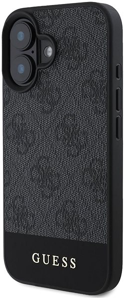 Handyhülle Guess PU 4G Stripe Back Cover für iPhone 16 Grau ...
