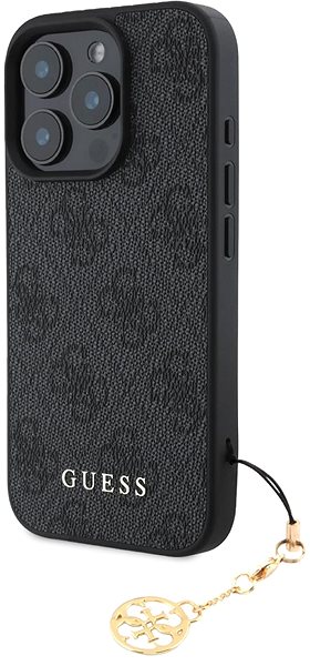 Telefon tok Guess 4G Charm iPhone 16 Pro Max Grey tok ...