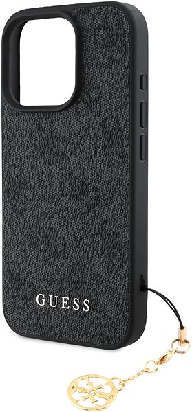 Telefon tok Guess 4G Charm iPhone 16 Pro Max Grey tok ...