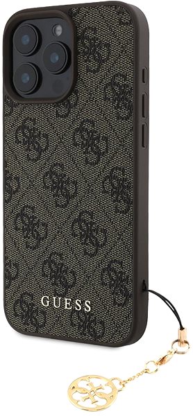 Handyhülle Guess 4G Charm Back Cover für iPhone 16 Pro Max Braun ...