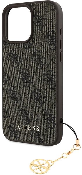 Handyhülle Guess 4G Charm Back Cover für iPhone 16 Pro Max Braun ...