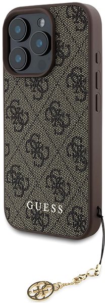 Handyhülle Guess 4G Charm Back Cover für iPhone 16 Pro Braun ...