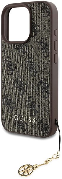 Handyhülle Guess 4G Charm Back Cover für iPhone 16 Pro Braun ...