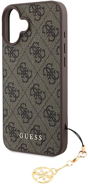 Handyhülle Guess 4G Charm Back Cover für iPhone 16 Plus Braun ...