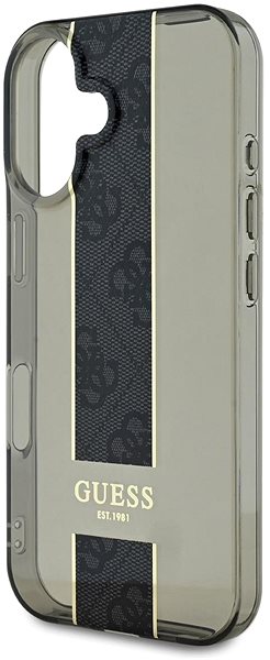 Handyhülle Guess IML Middle 4G Stripe Back Cover für das iPhone 16 Black ...