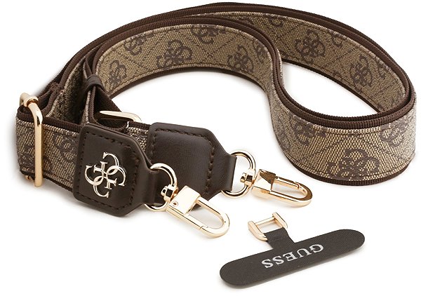 Schlüsselband für Telefon Guess Crossbody Riemen PU 4G Metal Logo Braun ...