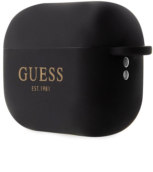 Fülhallgató tok Guess 4G Charms Airpods Pro 2 fekete szilikon tok ...