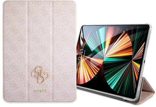 Tablet tok Guess 4G Folio Tok az iPad Pro 12.9 készülékhez Pink Lifestyle