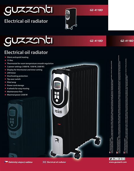 Olejový radiátor Guzzanti GZ 411BD ...