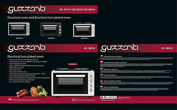 Mini-Backofen Guzzanti GZ 3641A ...