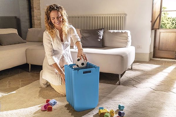 Mülleimer Guzzini Faltbarer Mehrzweckbehälter 25 l Eco Packly schwarz ...
