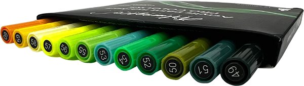 Popisovač Artmagico Pro Green Line akrylové fixky, zelené odtiene, 12 ks ...