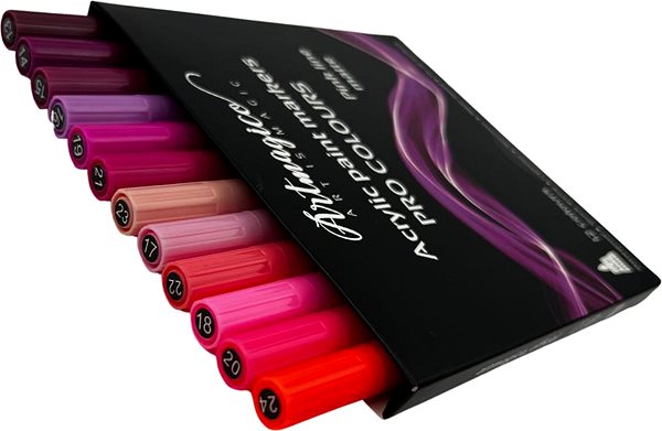 Popisovač Artmagico Pro Pink Line akrylové fixky, ružové odtiene, 12 ks ...