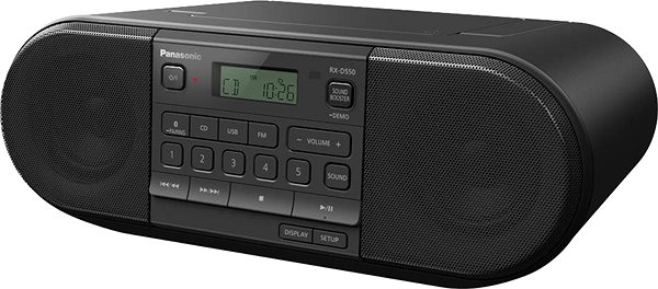 Radio Panasonic RX-D550E-K Lateral view