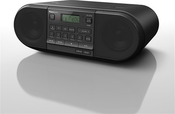 Radio Panasonic RX-D552E-K Seitlicher Anblick