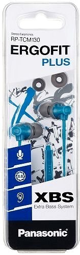 Fej-/fülhallgató Panasonic RP-TCM130, kék Csomagolás/doboz