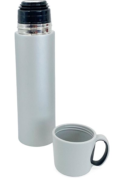 H&L Travel thermos 500 ml, silver Screen