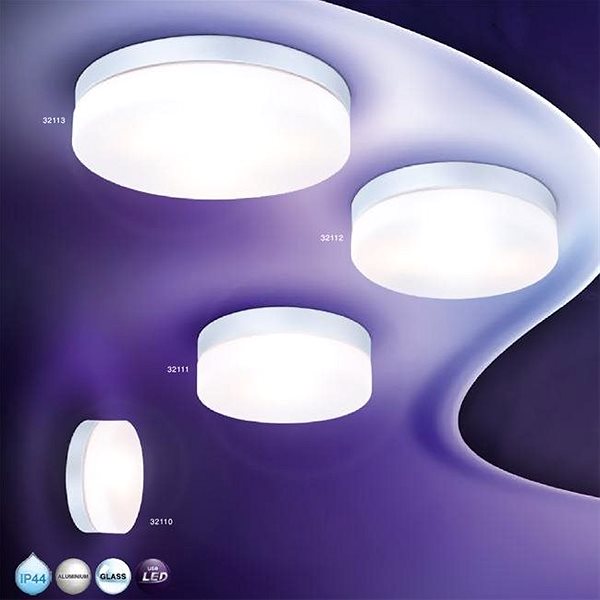 Stropné svietidlo Globo – Kúpeľňové svietidlo 3× E27/40 W/230 V IP44 Lifestyle