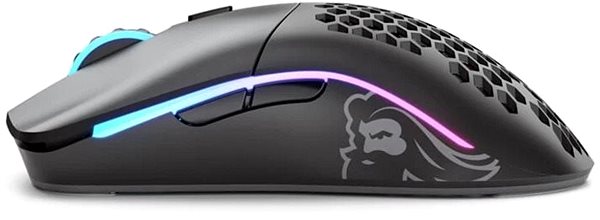 Herná myš Glorious Model O – Wireless, matná čierna Bočný pohľad