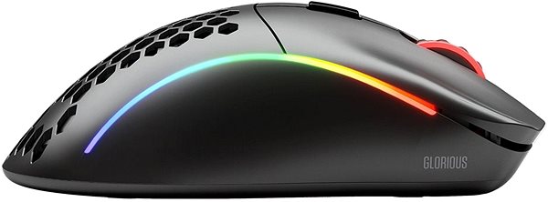 Gaming-Maus Glorious Model D Wireless Gaming Mouse - mattschwarz Seitlicher Anblick