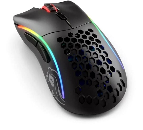 Herná myš Glorious PC Gaming Race Model D – Wireless, matte black Bočný pohľad