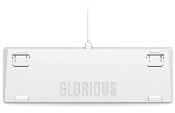 Herná klávesnica Glorious PC Gaming Race GMMK 2 Full-Size – Fox Switches, biela – US Zadná strana