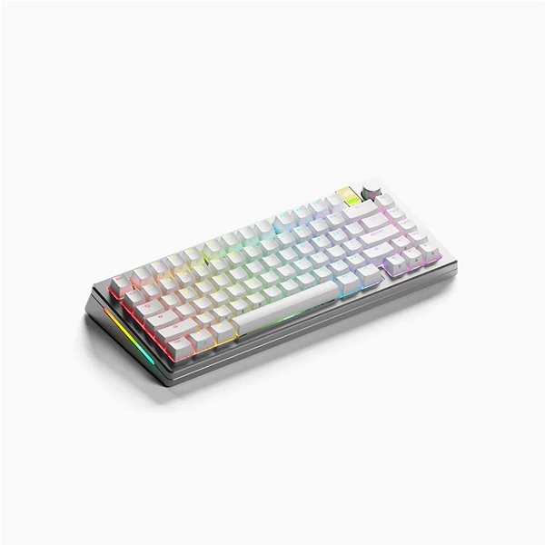 Gaming Keyboard GLORIOUS GMMK 3 PRO HE 75% Prebuilt Wireless Silver - US ...