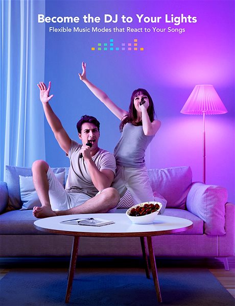 LED izzó Govee Smart RGBWW 12W - 85W, 1200lm, E27, Long Life ...
