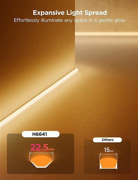 LED Light Strip Govee Neon MATTER LED corner bar 5m - RGBIC ...