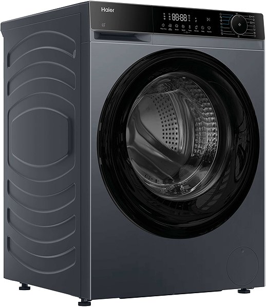 Slim steam washing machine Haier HW90-BP14357GTUS Slim X Series 5 ...