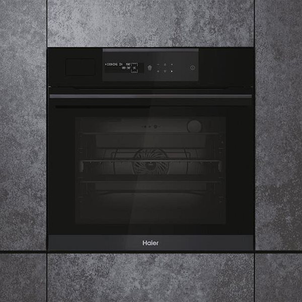 Built-in Oven HAIER I-Message Steam Series 6 HWO60SM6S5BH Screen