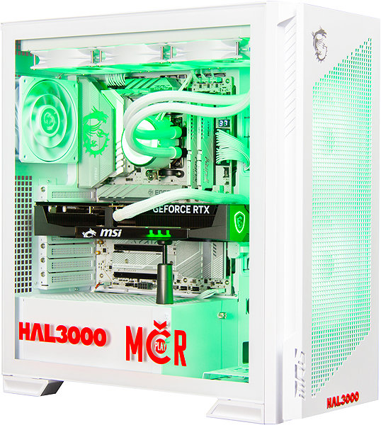Gaming PC HAL3000 WC Finale Elite White (R7 9800X3D, RTX 5070 Ti) ...