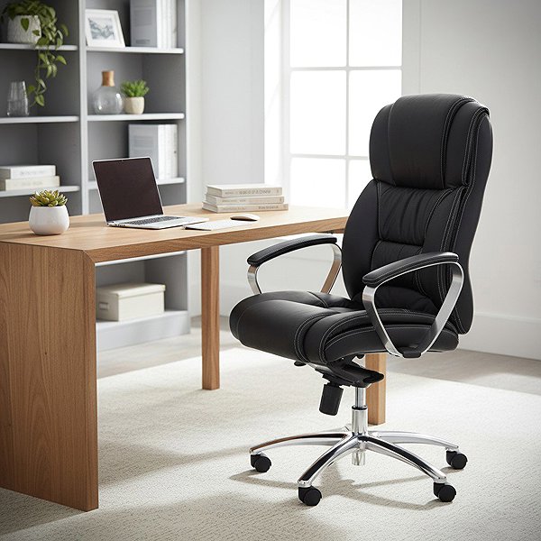 Office Armchair HALMAR Foster, black ...