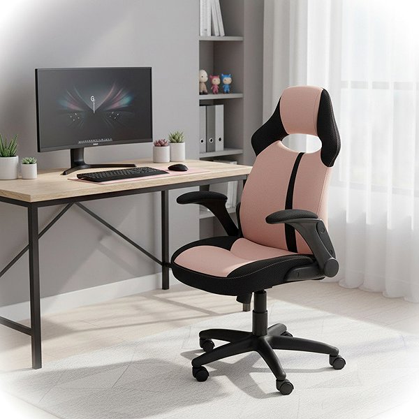 HALMAR Bloom office chair, pink / black.