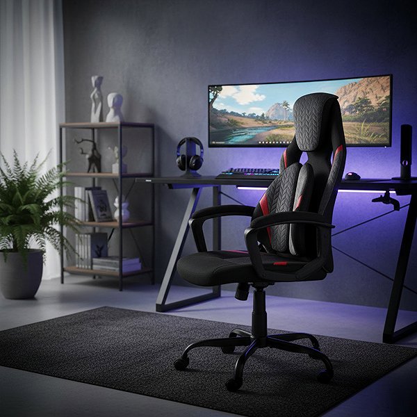 HALMAR Lead office chair, black.