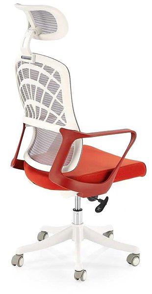 Office Chair HALMAR Fidato II, orange / white ...